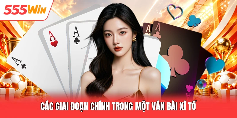 Các giai đoạn chính trong một ván bài xì tố